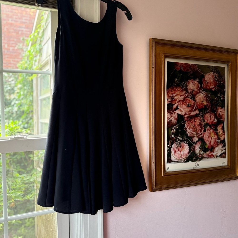 Theory Black Fit & Flare Dress – Size 4